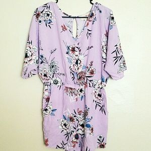 Lilac Floral Romper 💜